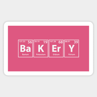Bakery (Ba-K-Er-Y) Periodic Elements Spelling Sticker